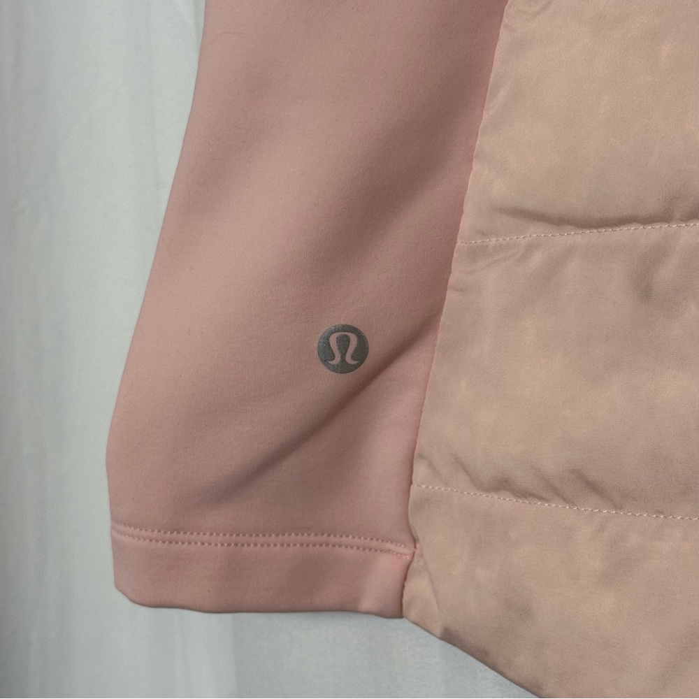lululemon Down For It All Vest Misty Rose Pink Size 10 Goose Down - Picture 10 of 13